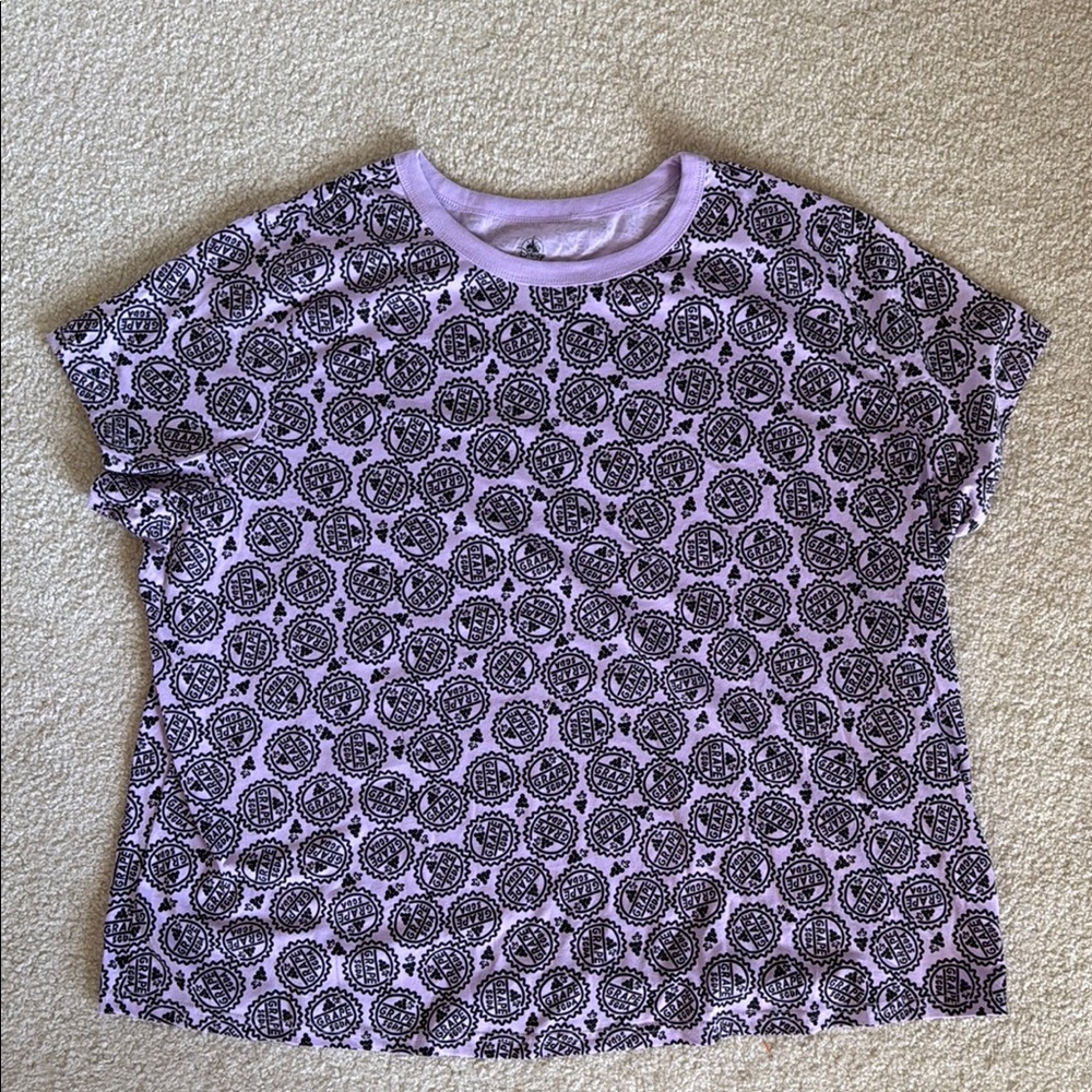 Disney Lavender and Black grape soda UP movie Graphic Tee